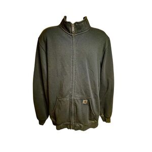 Carhartt Men's Black Zip-Up Sweater Large Tall